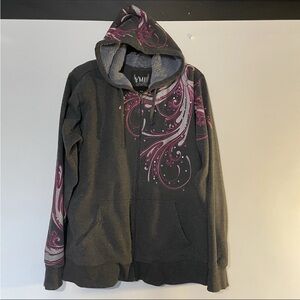 Y2K Ymi Jeans Hoodie, W 2x Avirex Affliction Jnco Southpole Style